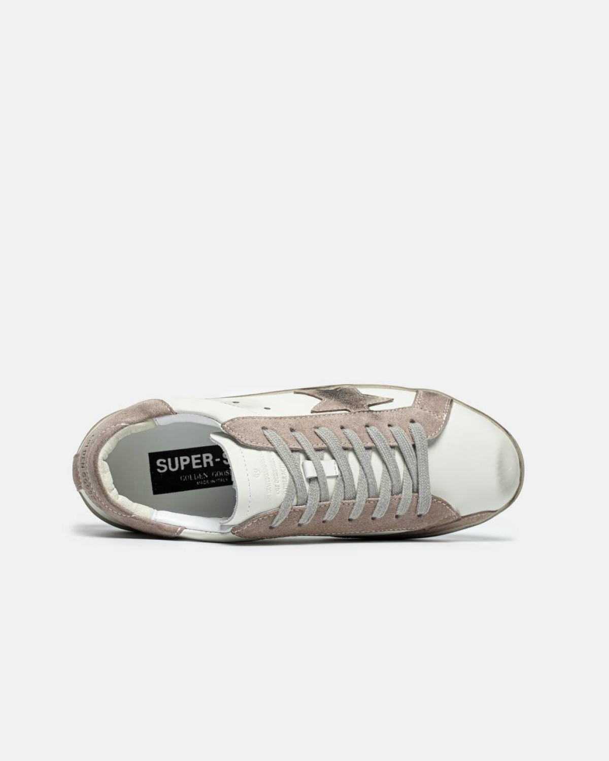 Golden Goose White Beige