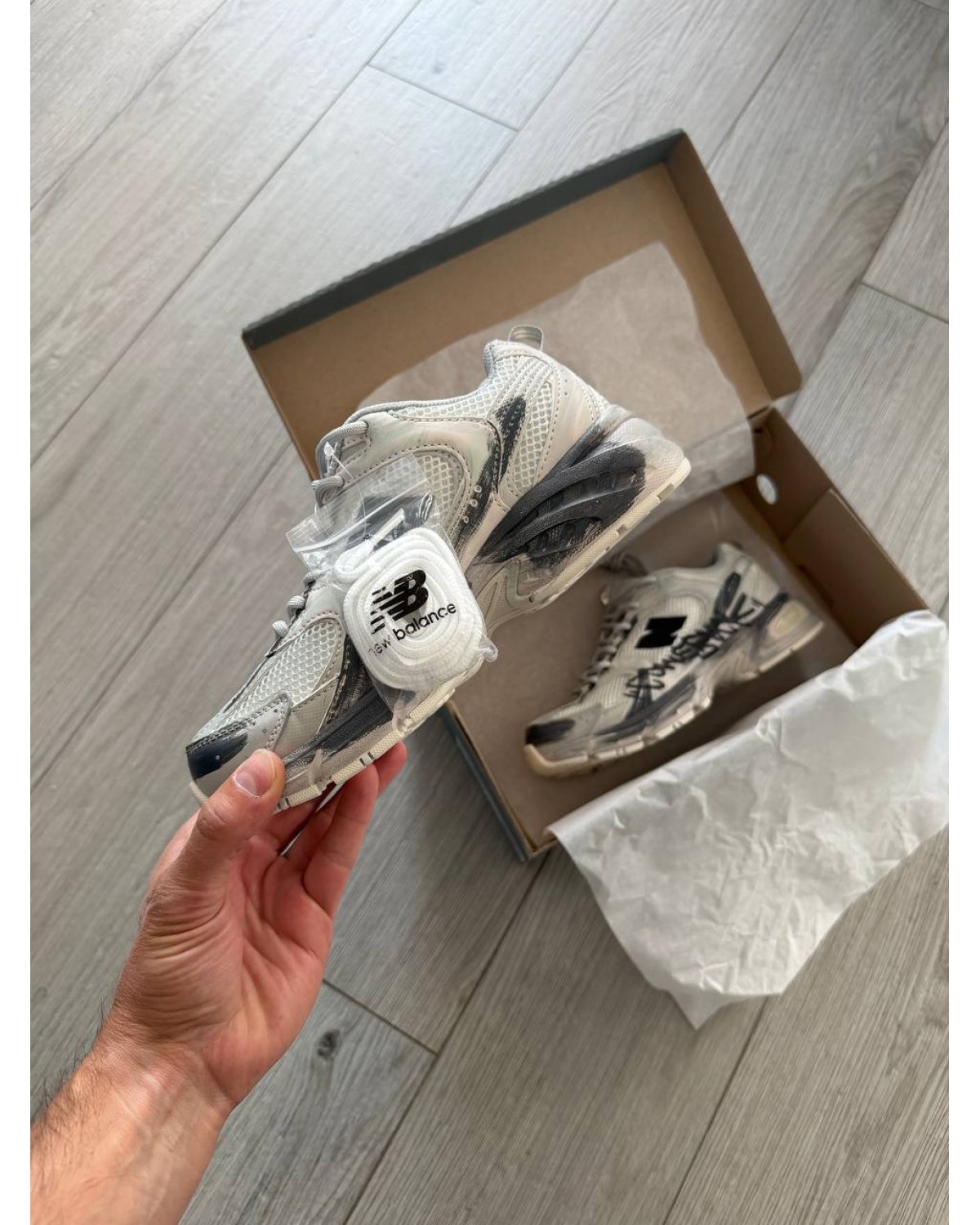 New Balance 530 Custom Retro Cream Grey