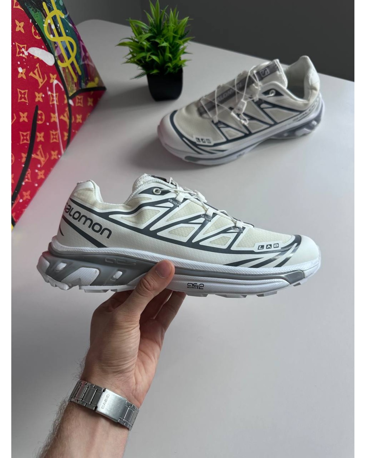 Salomon XT-6 GTX White Grey Salomon XT-6 GTX White Grey
