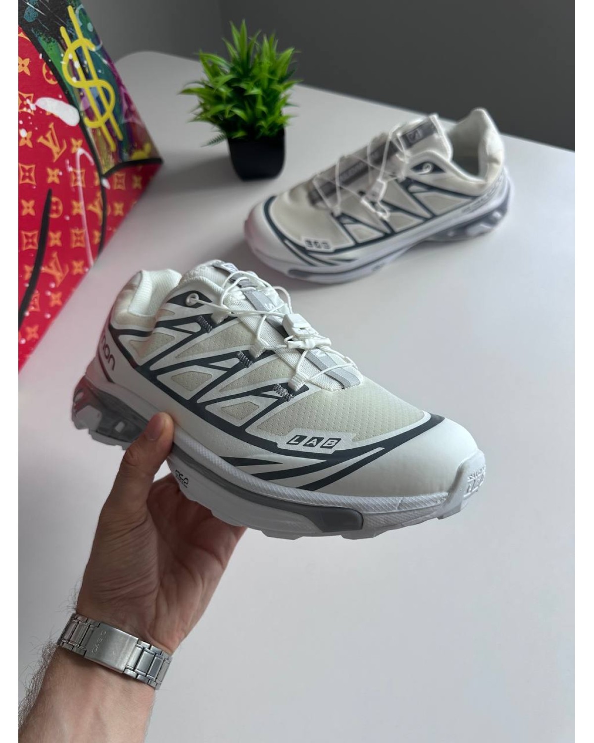 Salomon XT-6 GTX White Grey Salomon XT-6 GTX White Grey