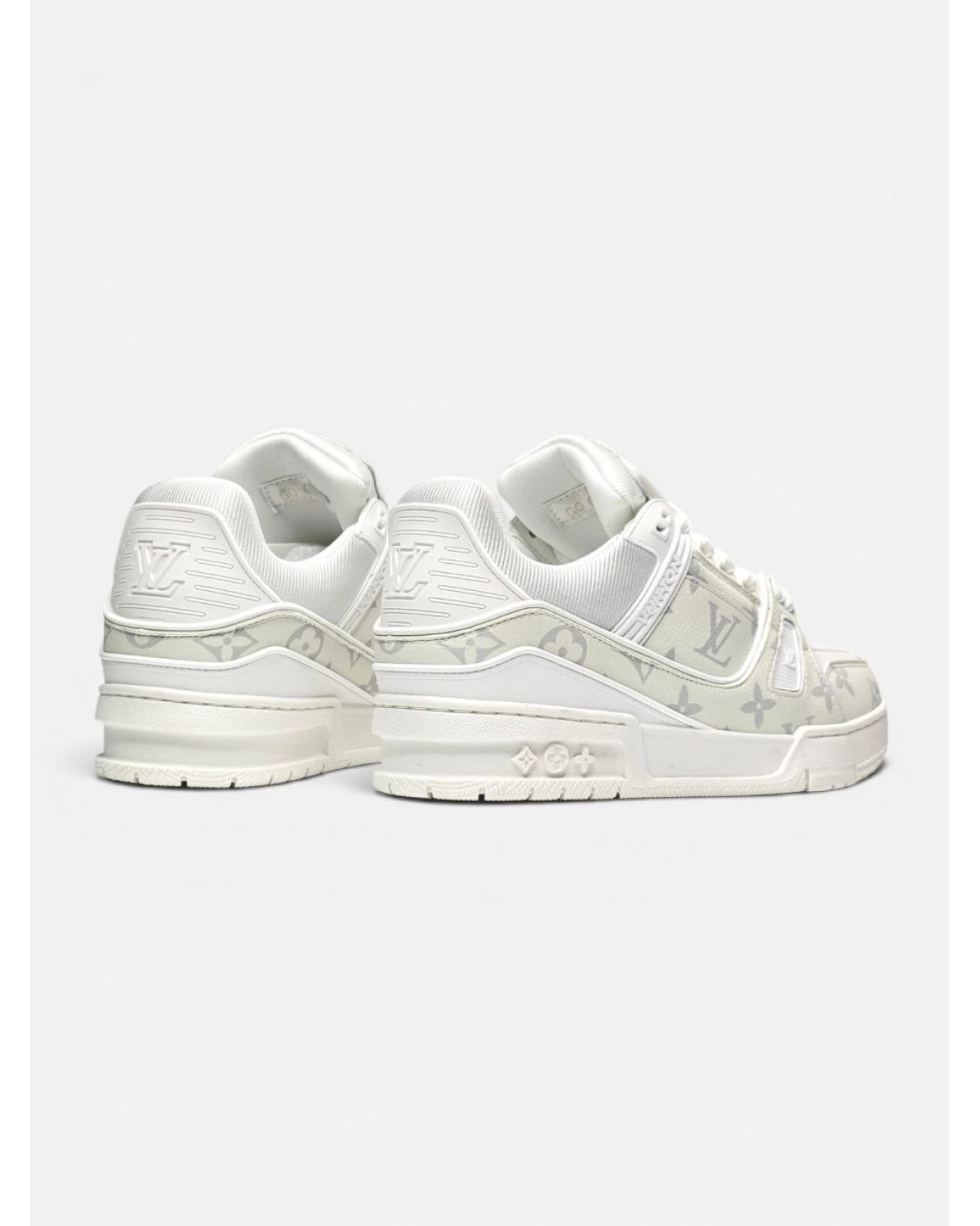 Louis Vuitton Trainer  White Grey