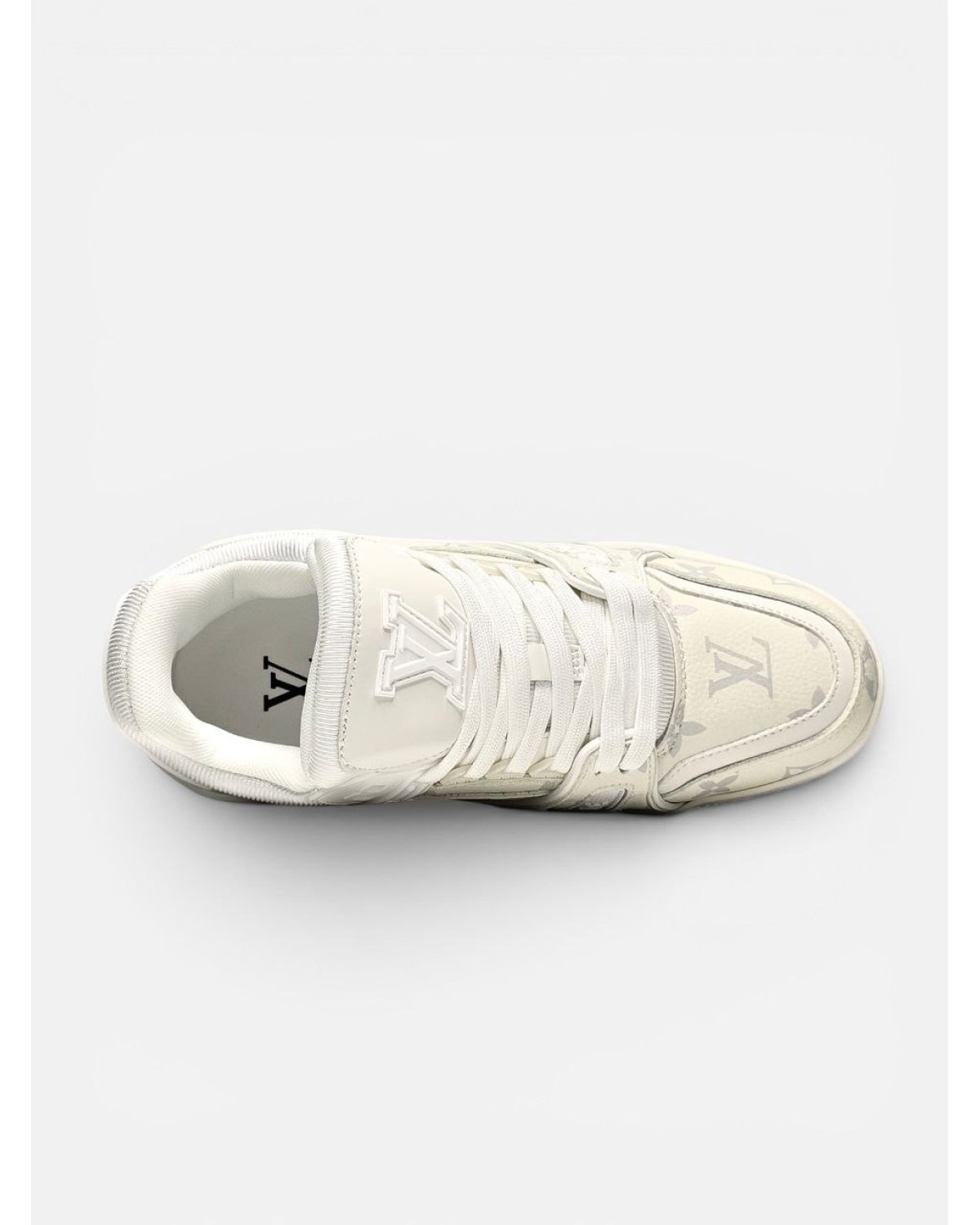 Louis Vuitton Trainer  White Grey