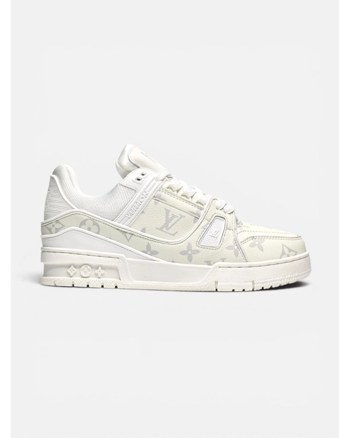Louis Vuitton Trainer  White Grey