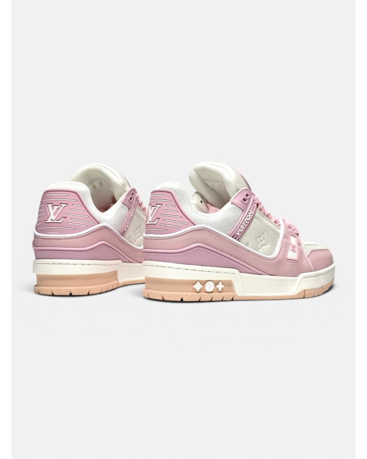 Louis Vuitton Trainer White Pink