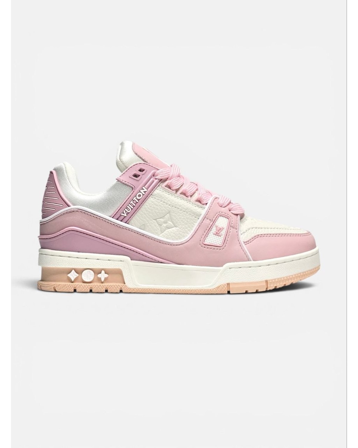 Louis Vuitton Trainer White Pink