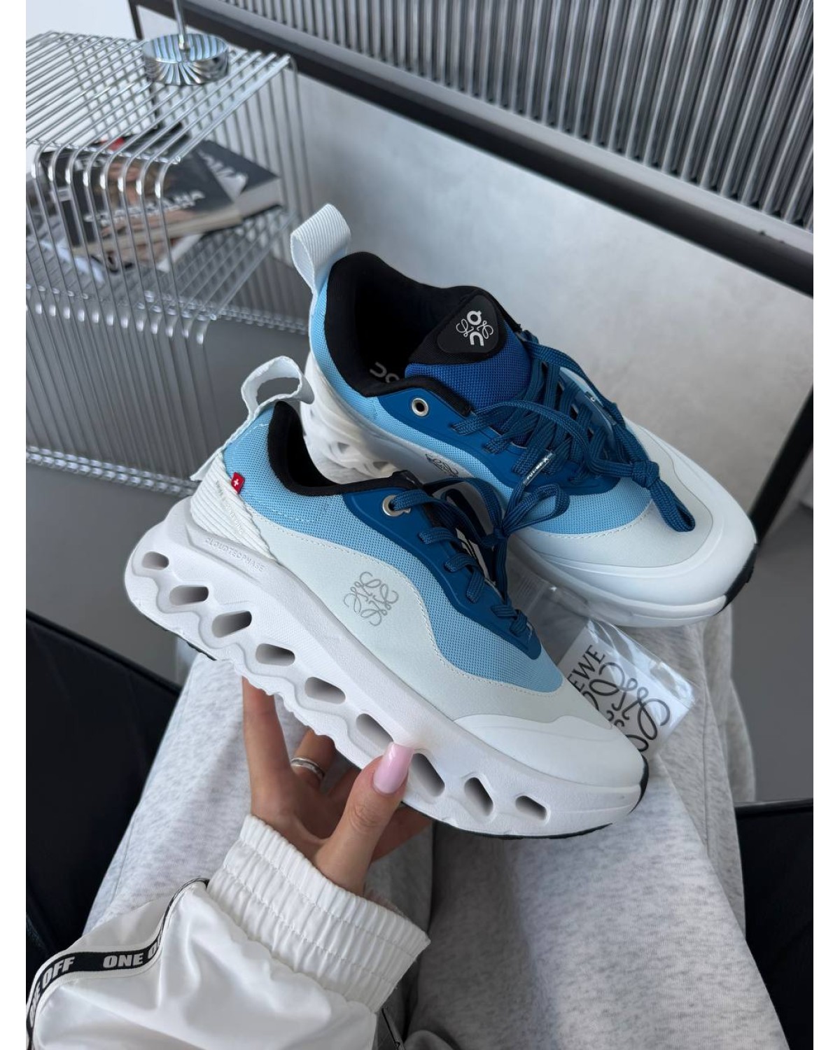 On Cloudtilt x Loewe Blue / White