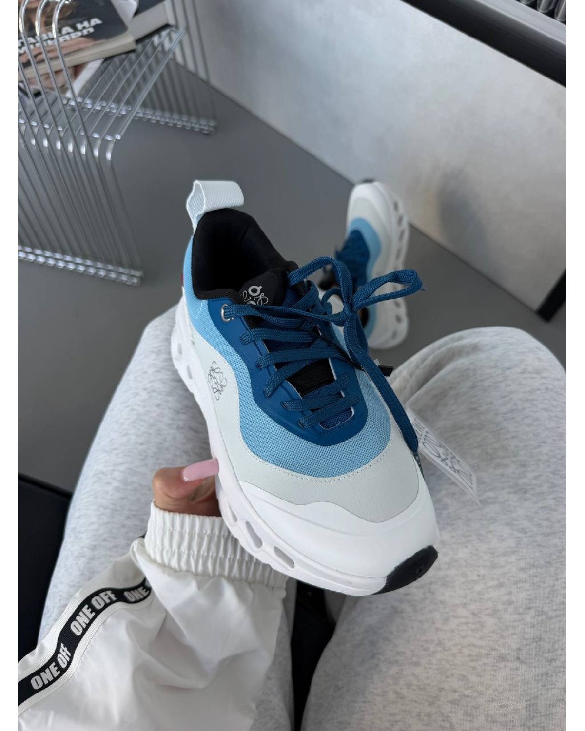 On Cloudtilt x Loewe Blue / White