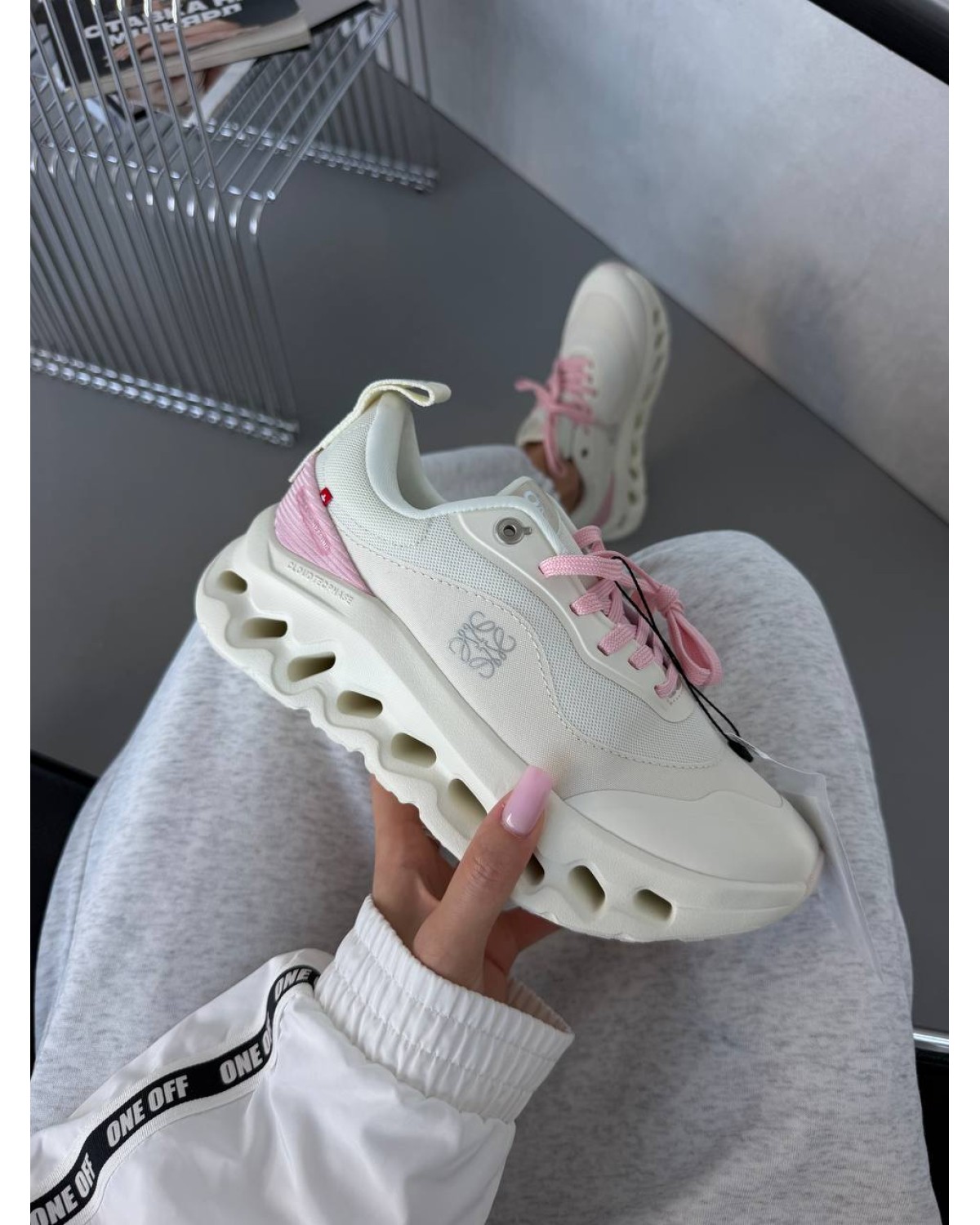 On Cloudtilt x Loewe Cream / Pink