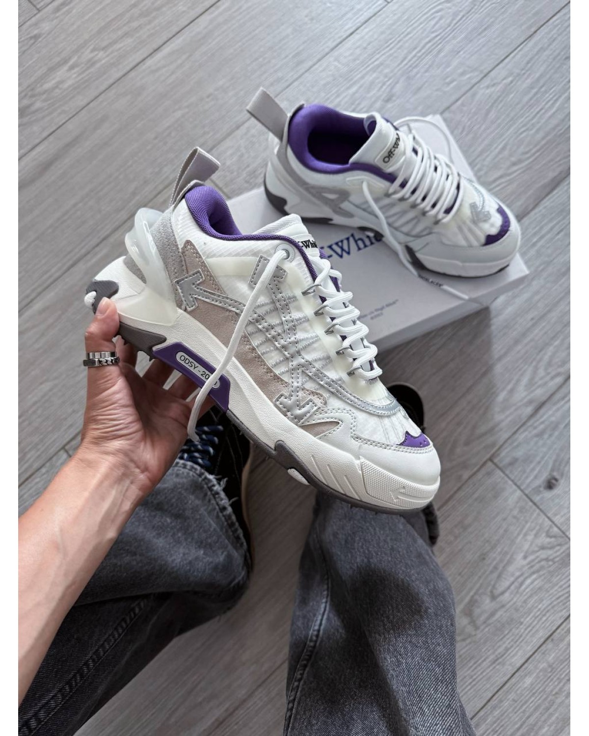 Off-White ODSY-2000 'White Light Grey Purple