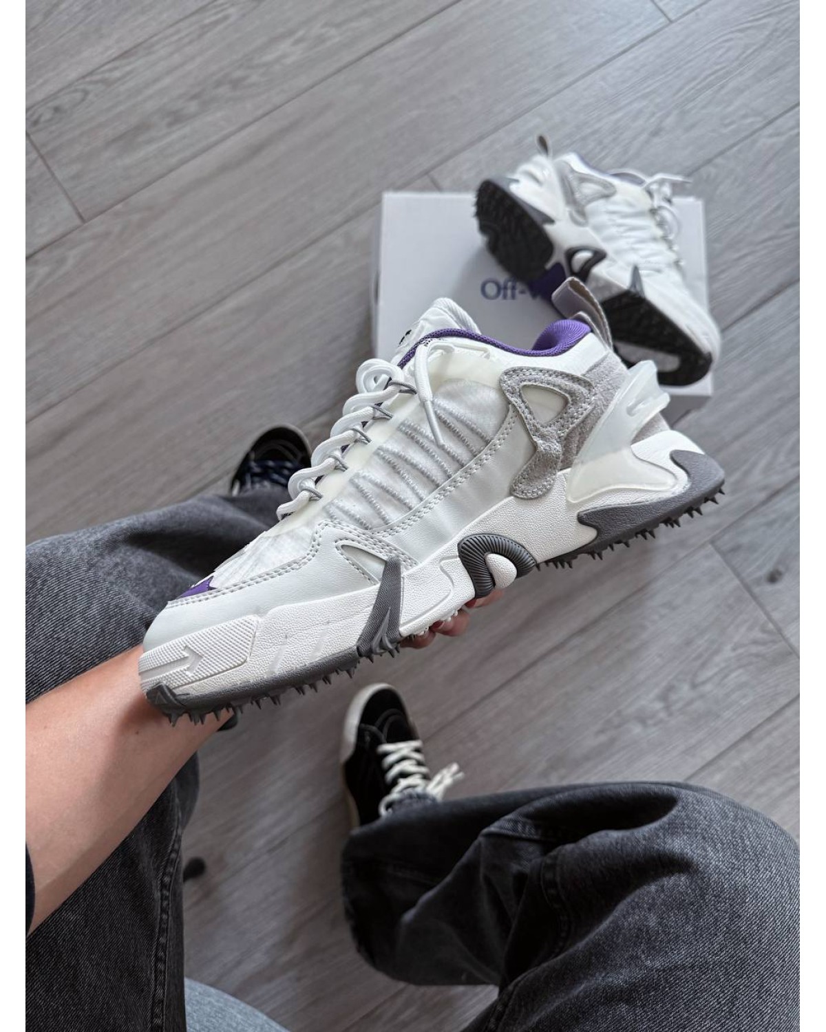 Off-White ODSY-2000 'White Light Grey Purple Off-White ODSY-2000 'White Light Grey Purple