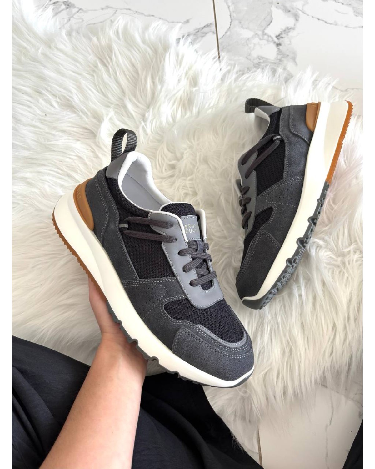 Brunello Cucinelli Grey Brown