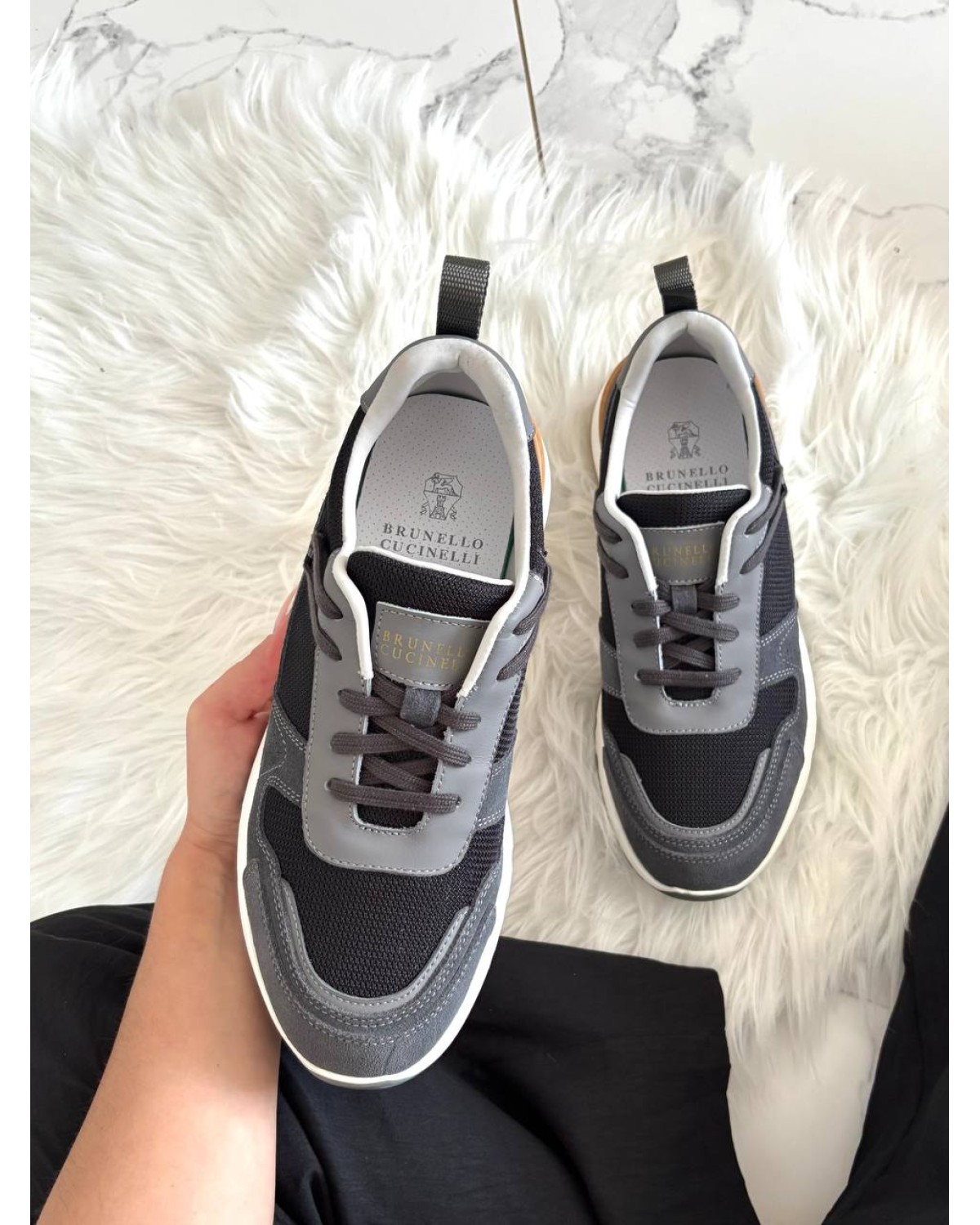 Brunello Cucinelli Grey Brown Brunello Cucinelli Grey Brown