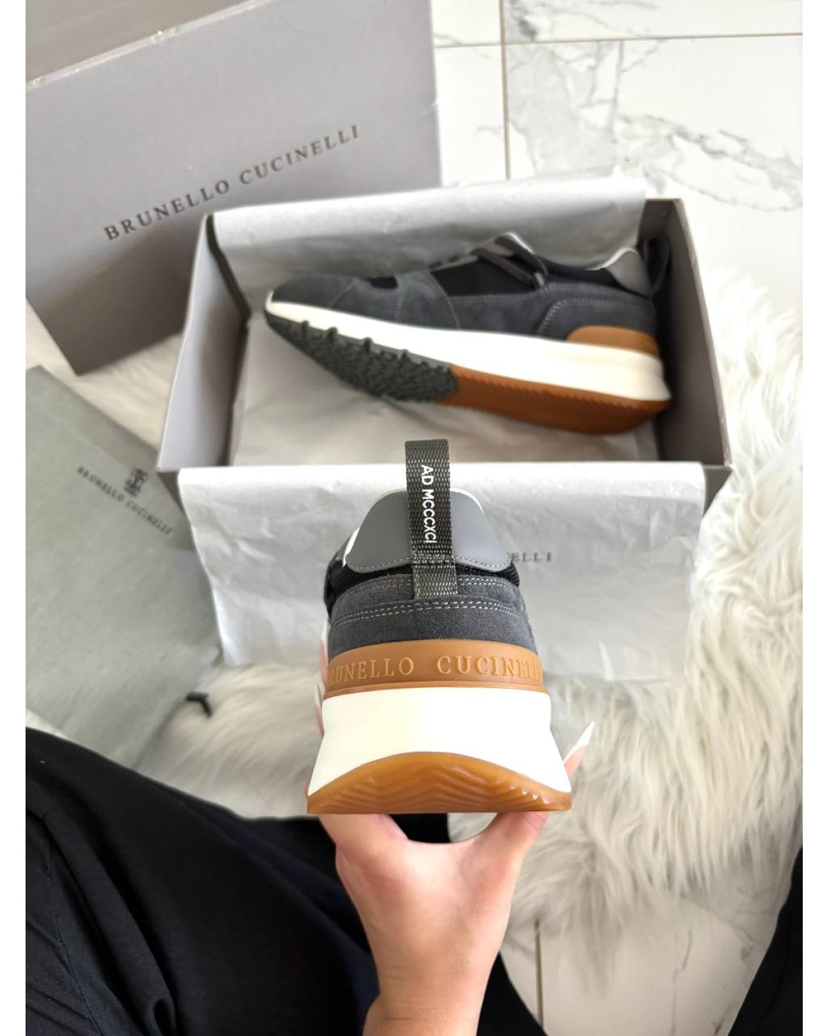 Brunello Cucinelli Grey Brown Brunello Cucinelli Grey Brown