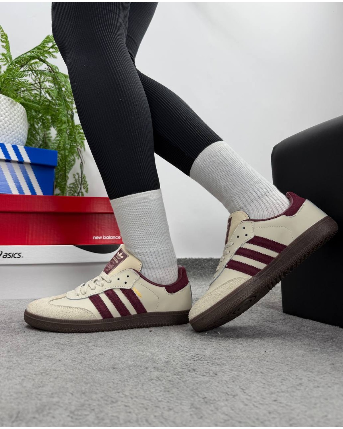 Adidas Samba Beige Red