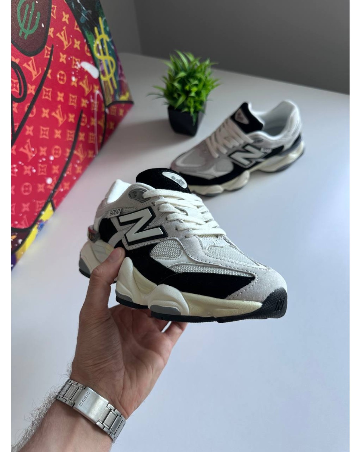 New Balance 9060 Light Grey Black New Balance 9060 Light Grey Black