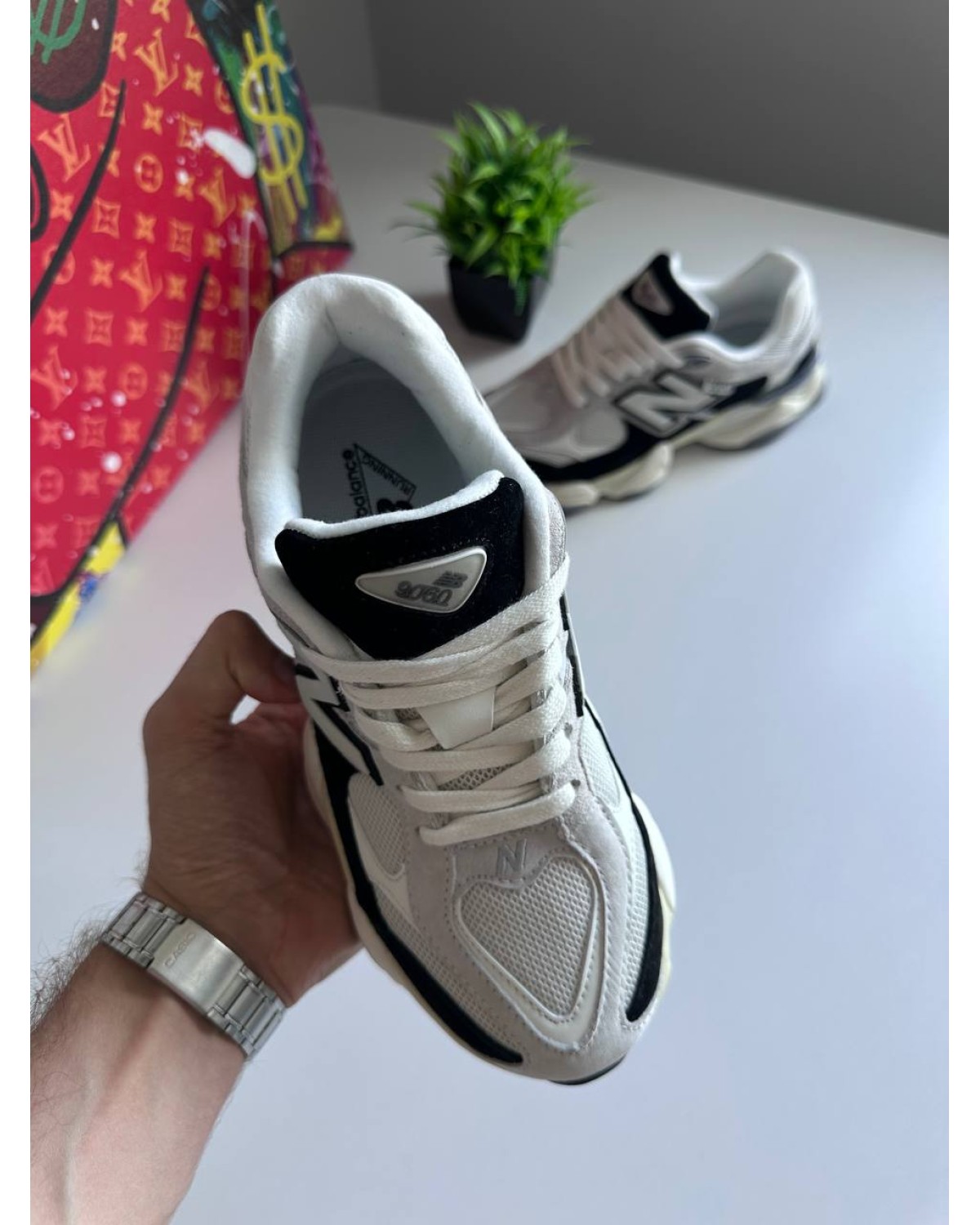 New Balance 9060 Light Grey Black New Balance 9060 Light Grey Black