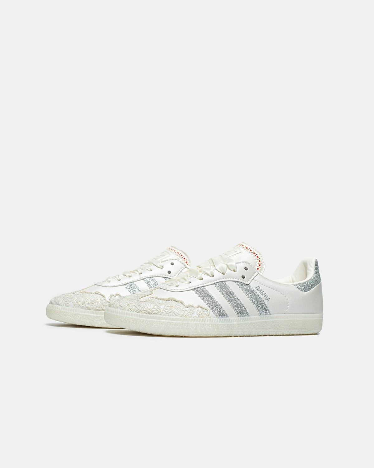 Adidas Samba ʼValentine’s Day Chalk White, Metallic Silver