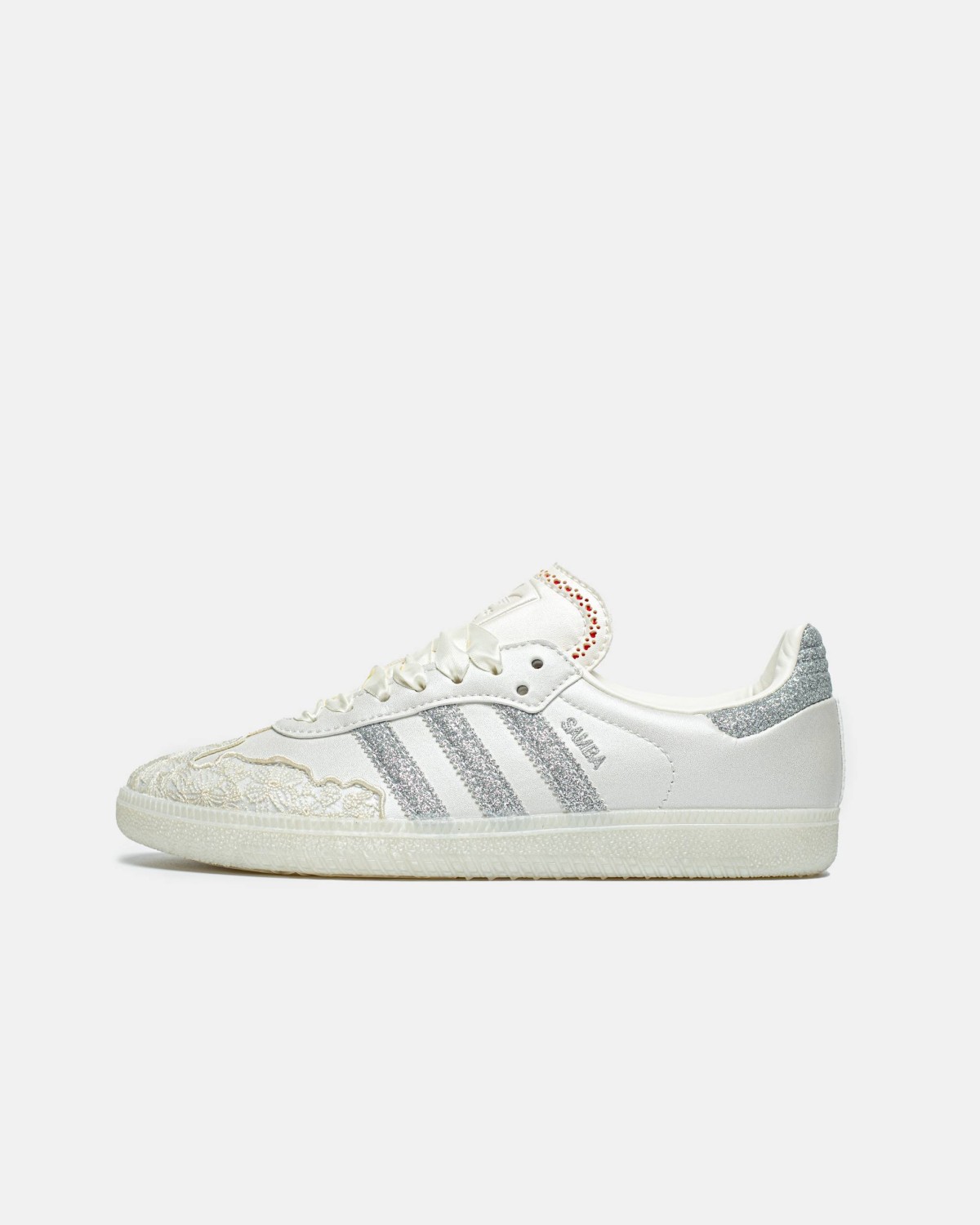 Adidas Samba ʼValentine’s Day Chalk White, Metallic Silver