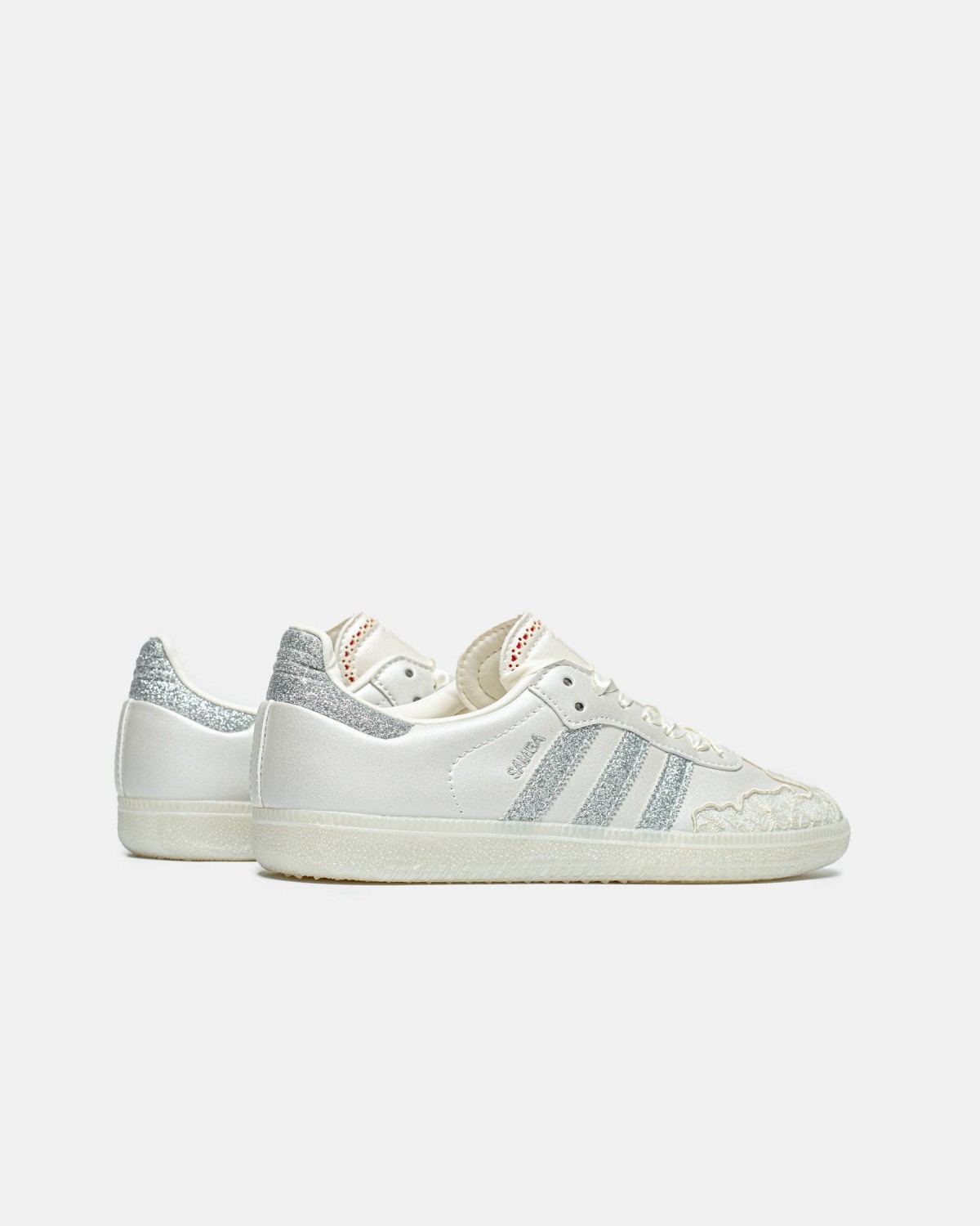 Adidas Samba ʼValentine’s Day Chalk White, Metallic Silver Adidas Samba ʼValentine’s Day Chalk White, Metallic Silver