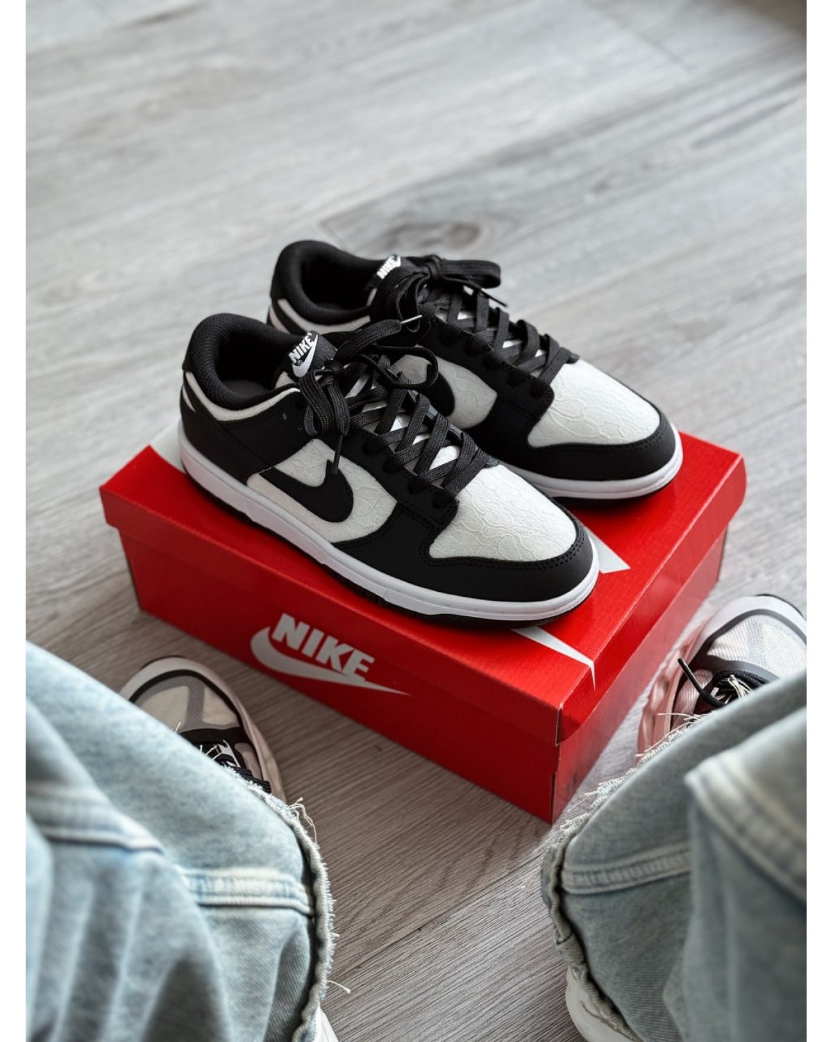 Nike Dunk Low Lace Pack Black White