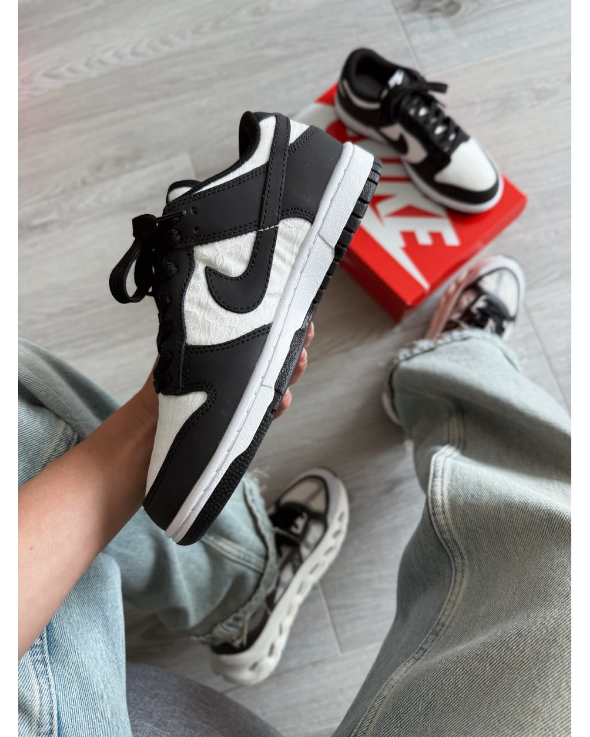Nike Dunk Low Lace Pack Black White