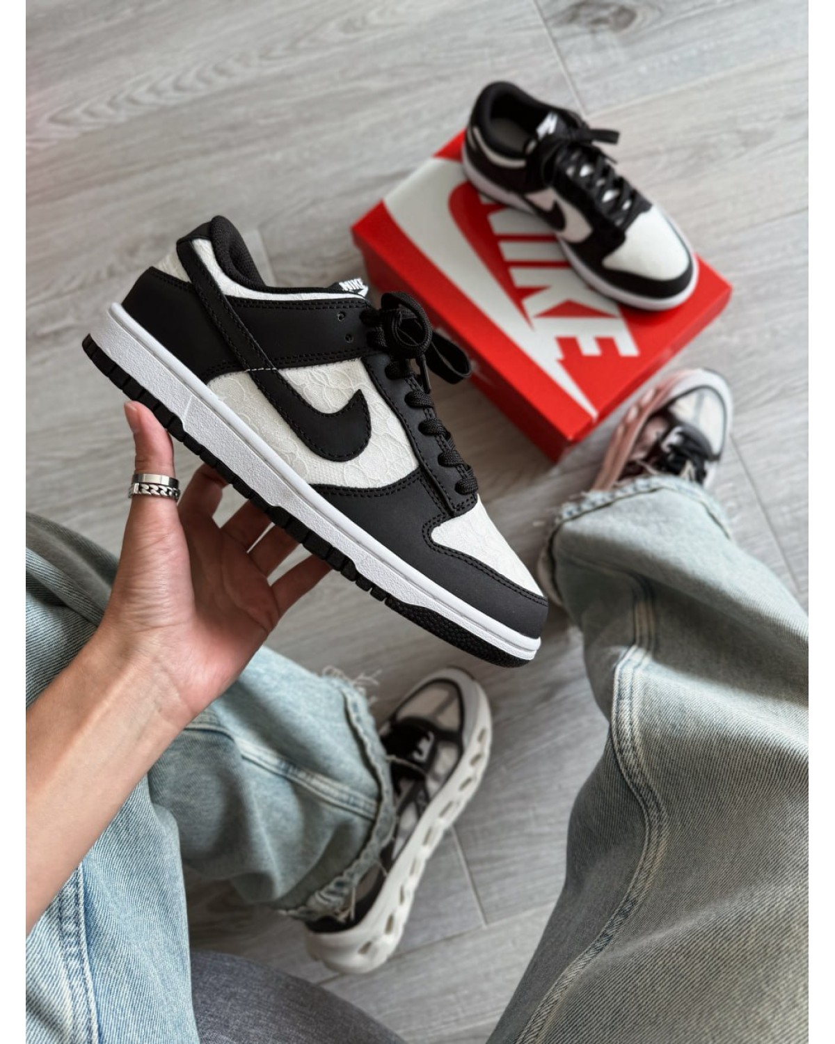 Nike Dunk Low Lace Pack Black White