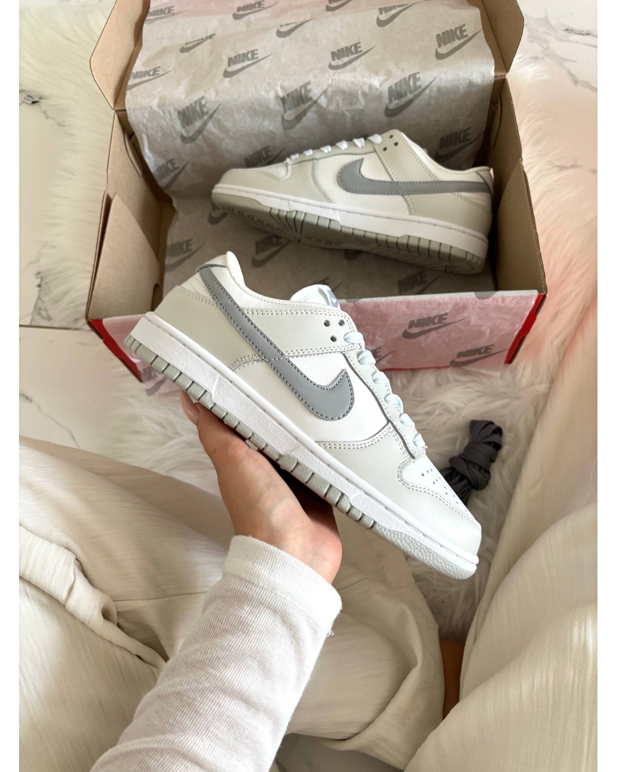 Nike Dunk Low White Grey
