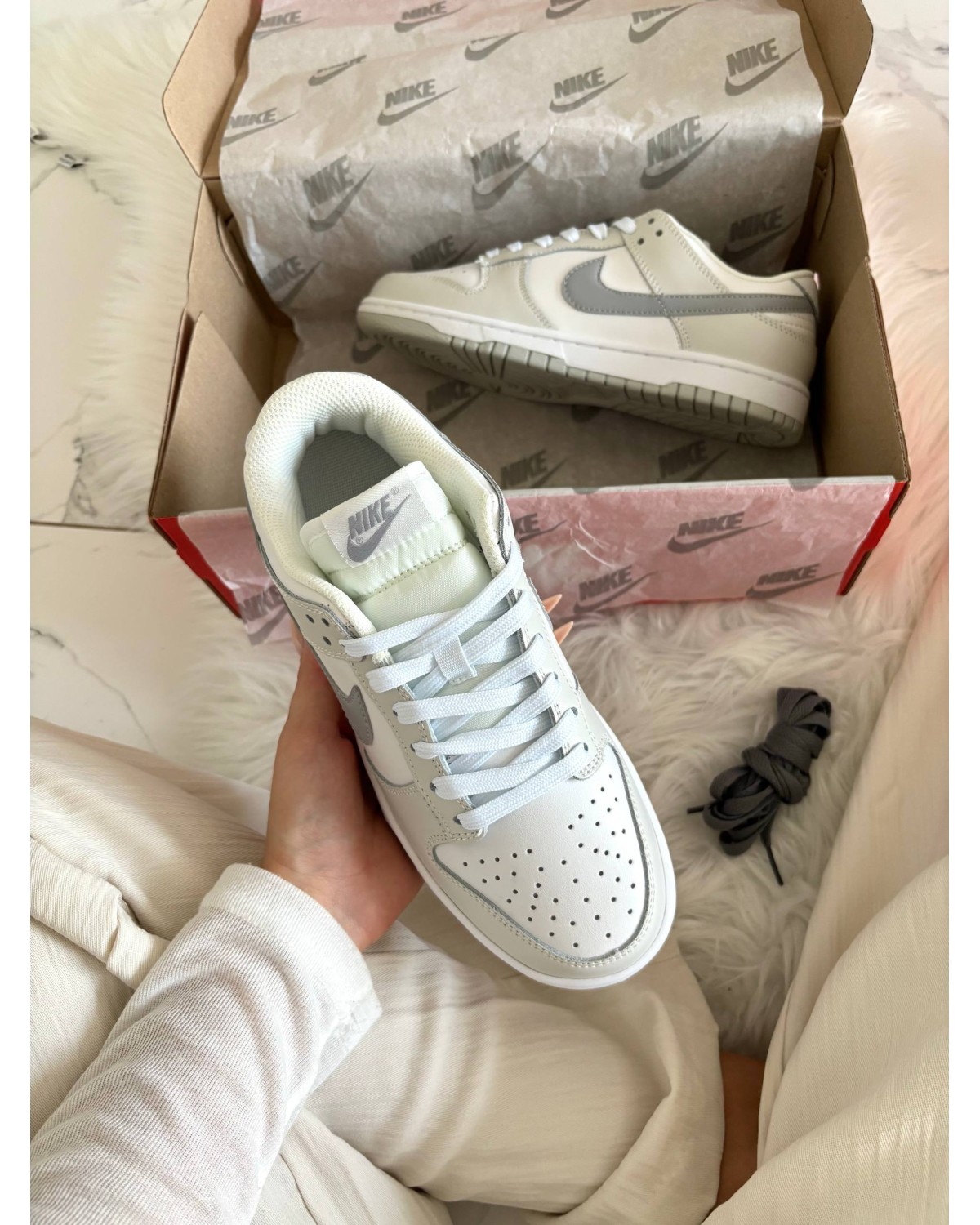 Nike Dunk Low White Grey Nike Dunk Low White Grey