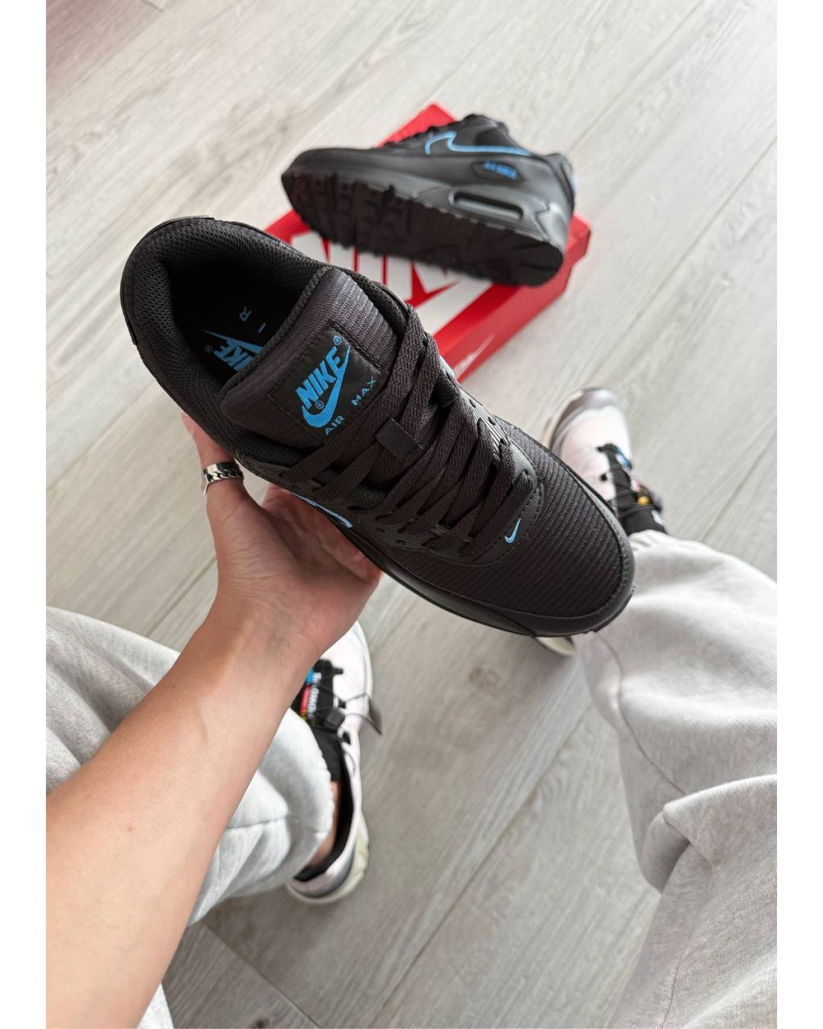 Nike Air Max 90 Black University Blue Nike Air Max 90 Black University Blue