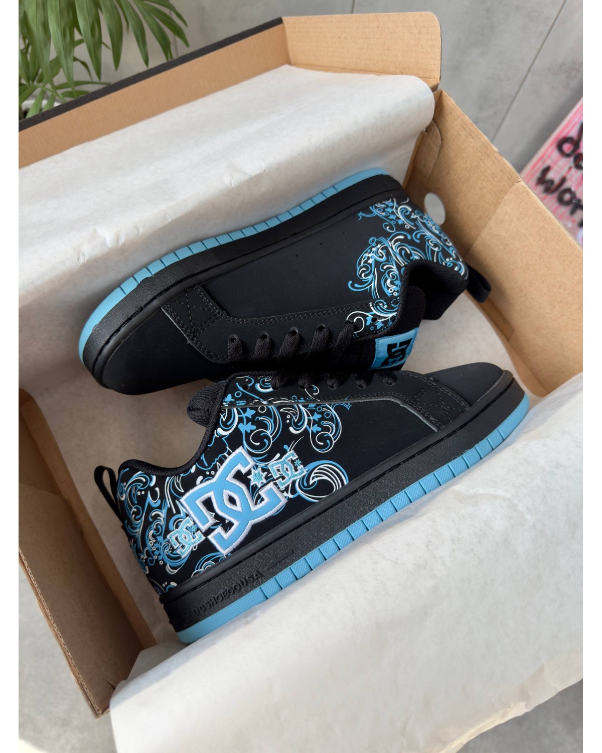 DC Court Graffik Black Blue Sabbath Pixie