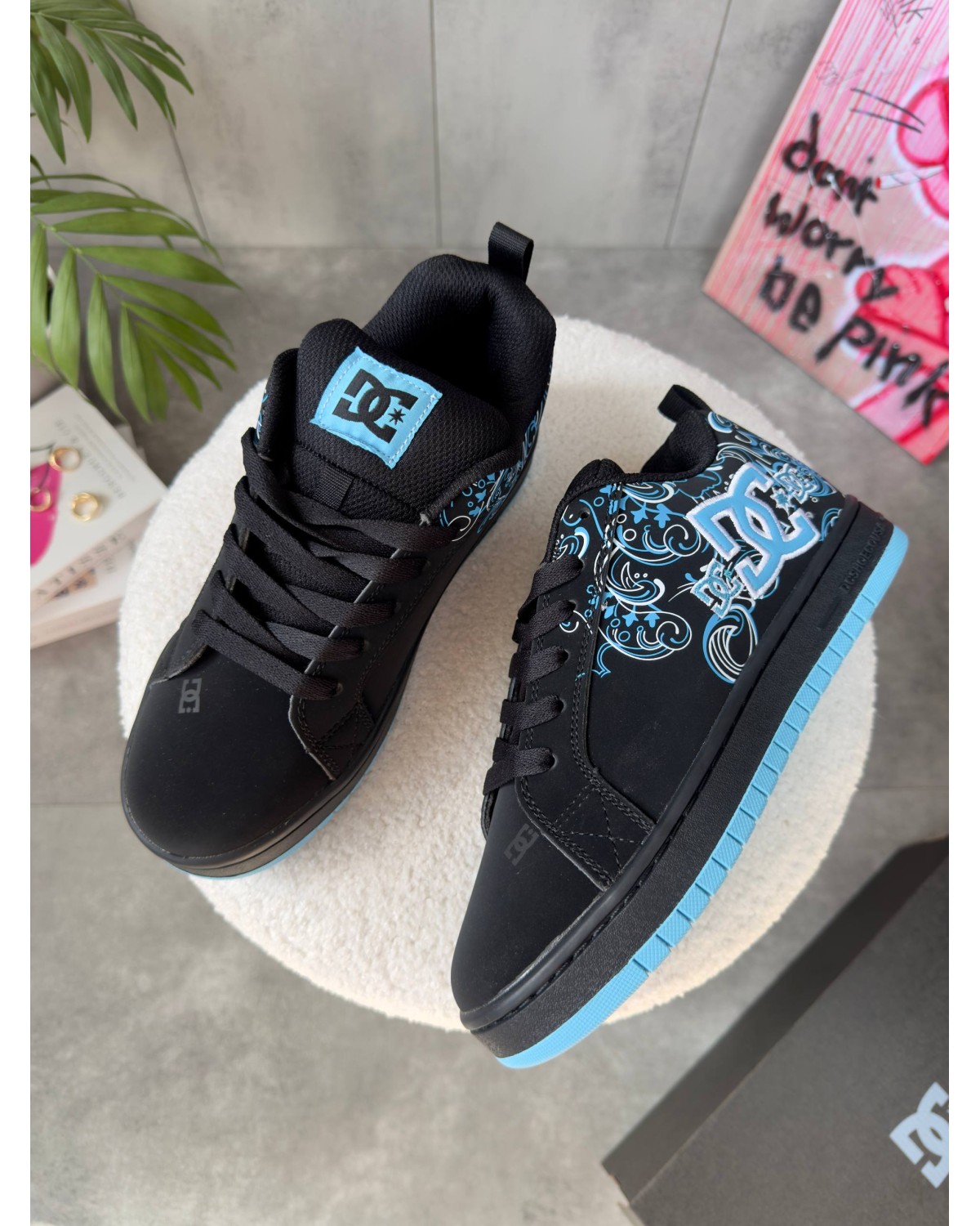 DC Court Graffik Black Blue Sabbath Pixie