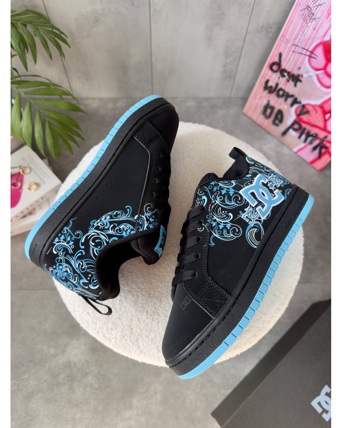 DC Court Graffik Black Blue Sabbath Pixie
