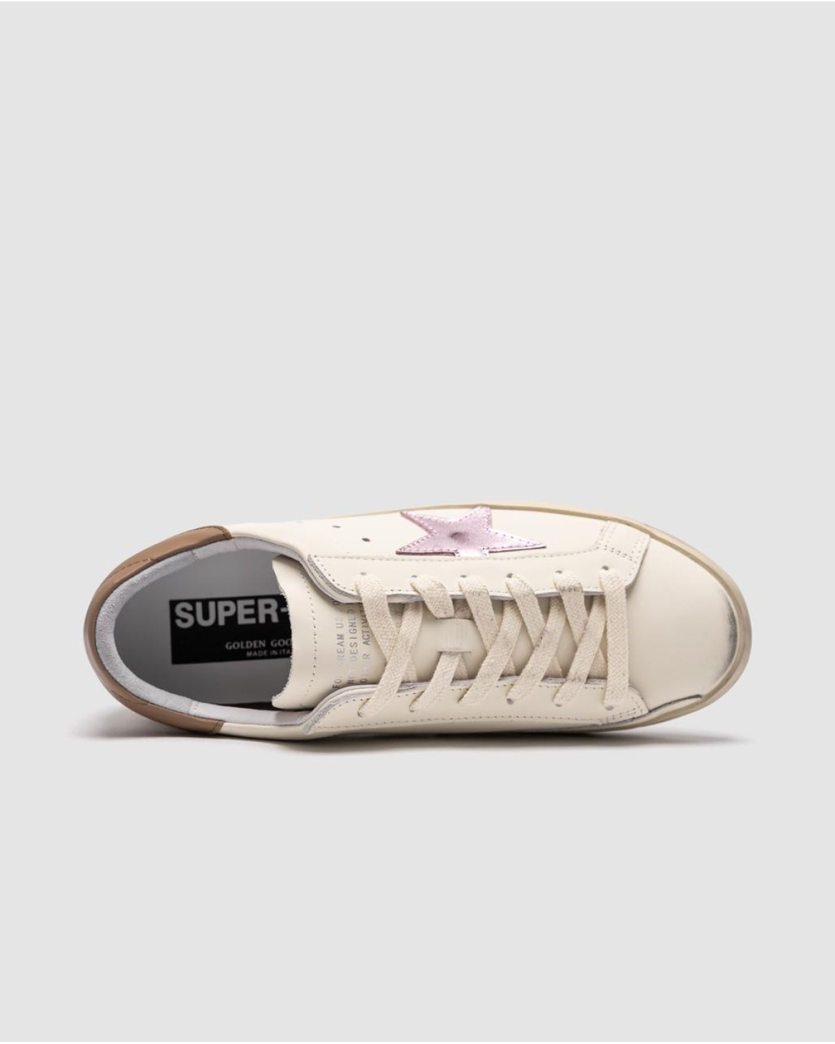 Golden Goose Super-Star Ice White Orchid Pink