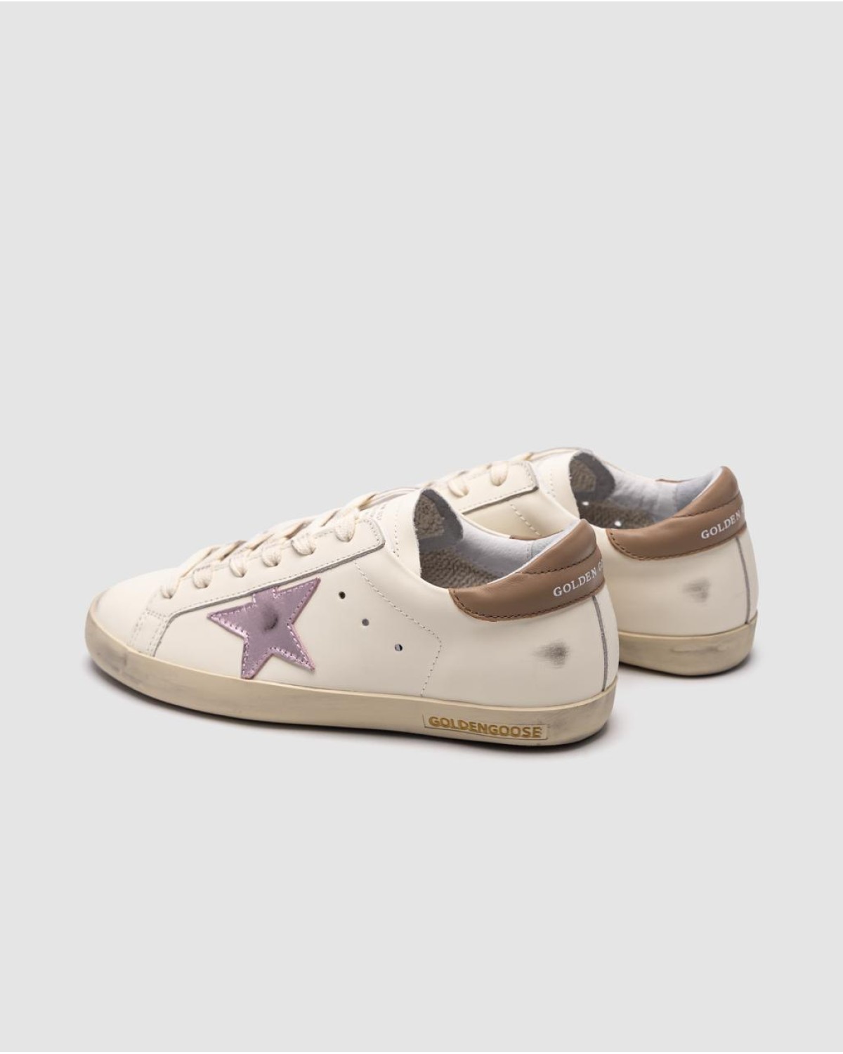 Golden Goose Super-Star Ice White Orchid Pink