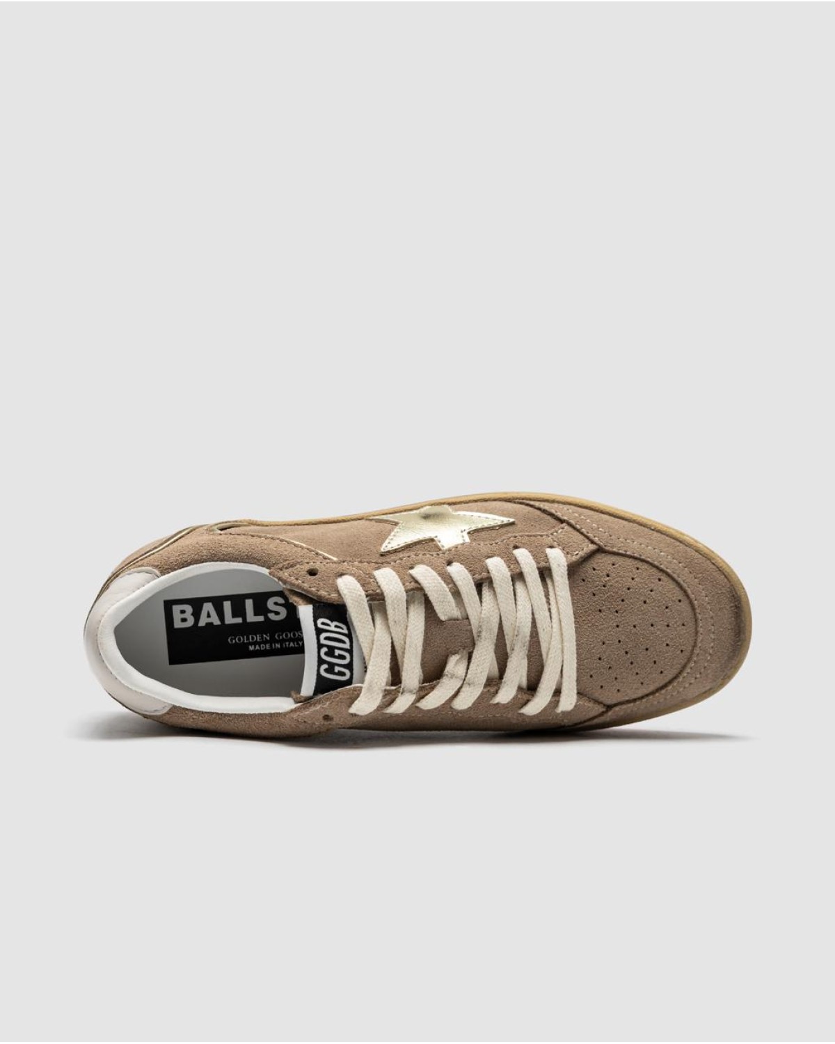 Golden Goose Suede Ball Star Sneakers Beige Suede