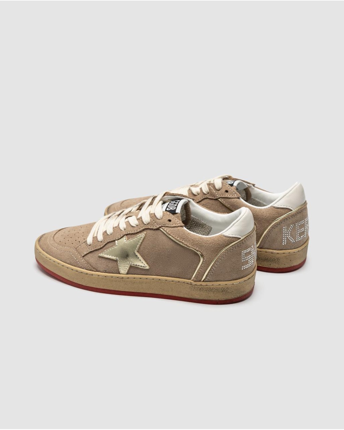 Golden Goose Suede Ball Star Sneakers Beige Suede