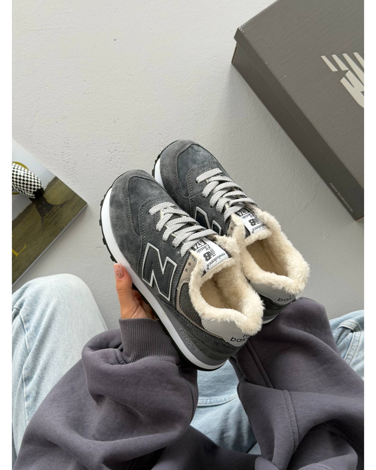 New Balance 574 Grey Fur