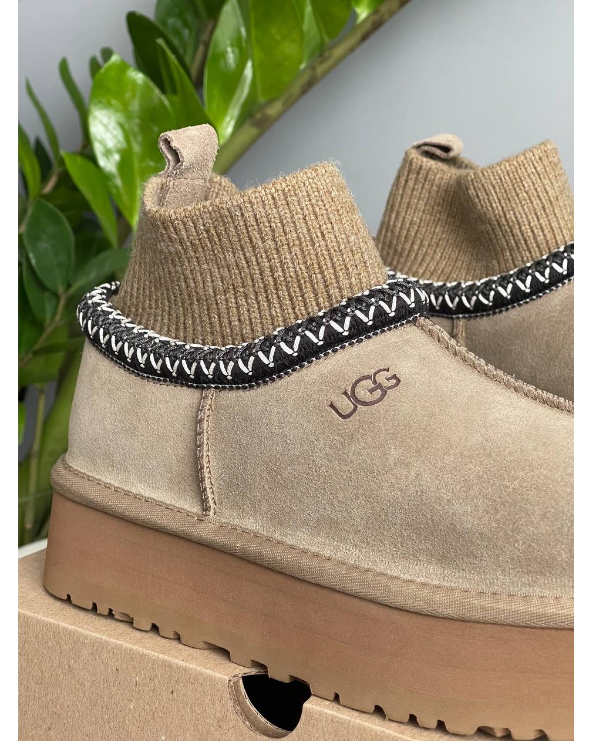 Ugg Tasman Platform Sock Khaki