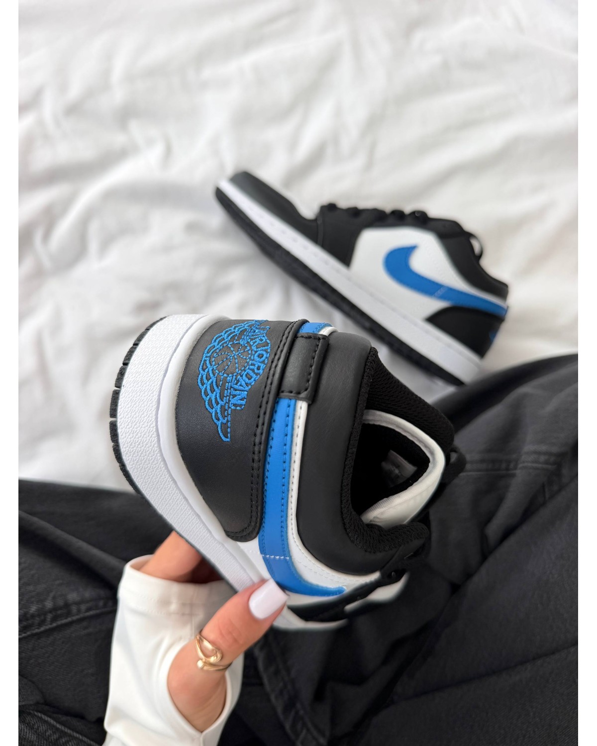 Jordan 1 Low White Black Blue Jordan 1 Low White Black Blue