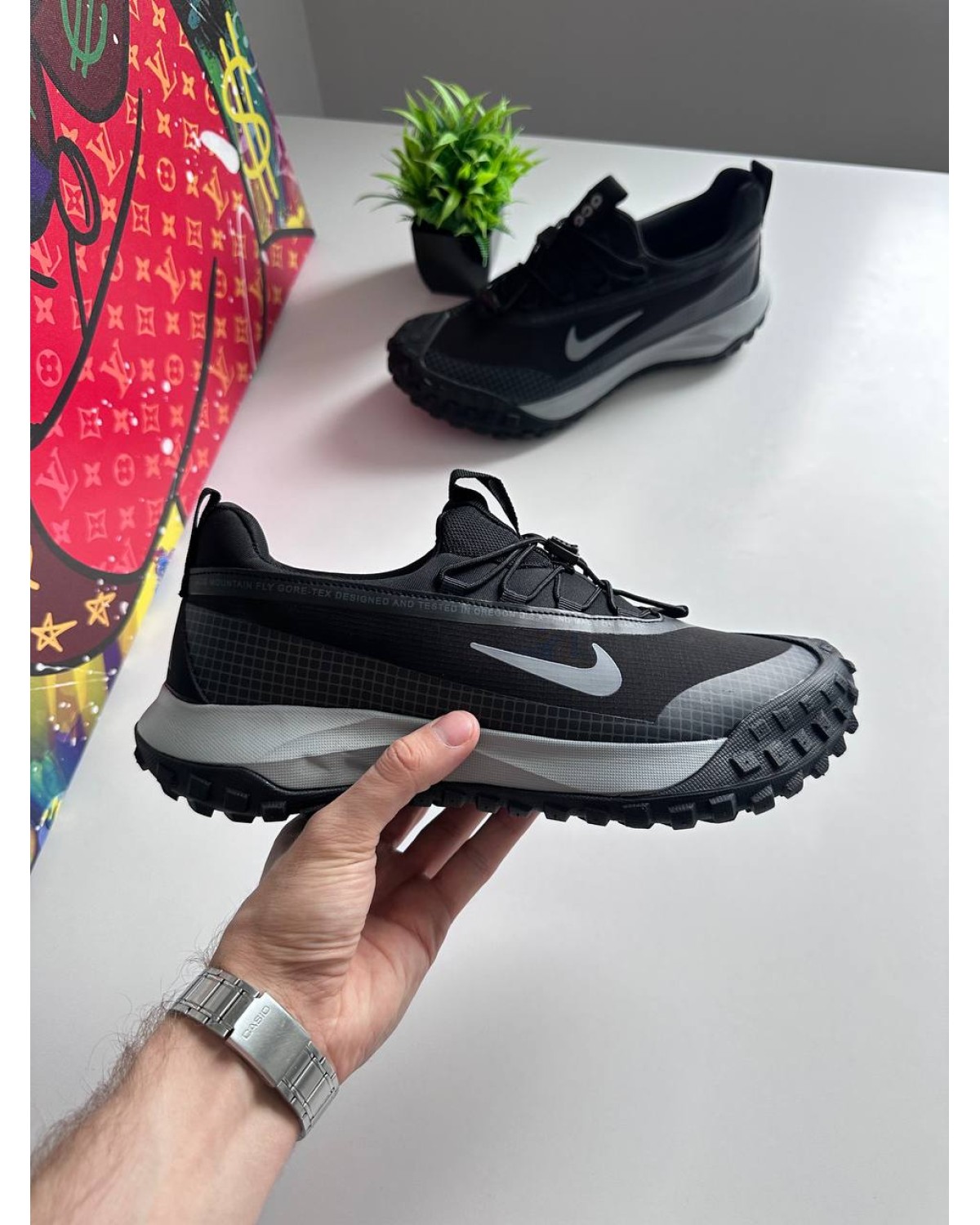 Nike ACG Mountain Fly Low Gore-Tex Black Grey