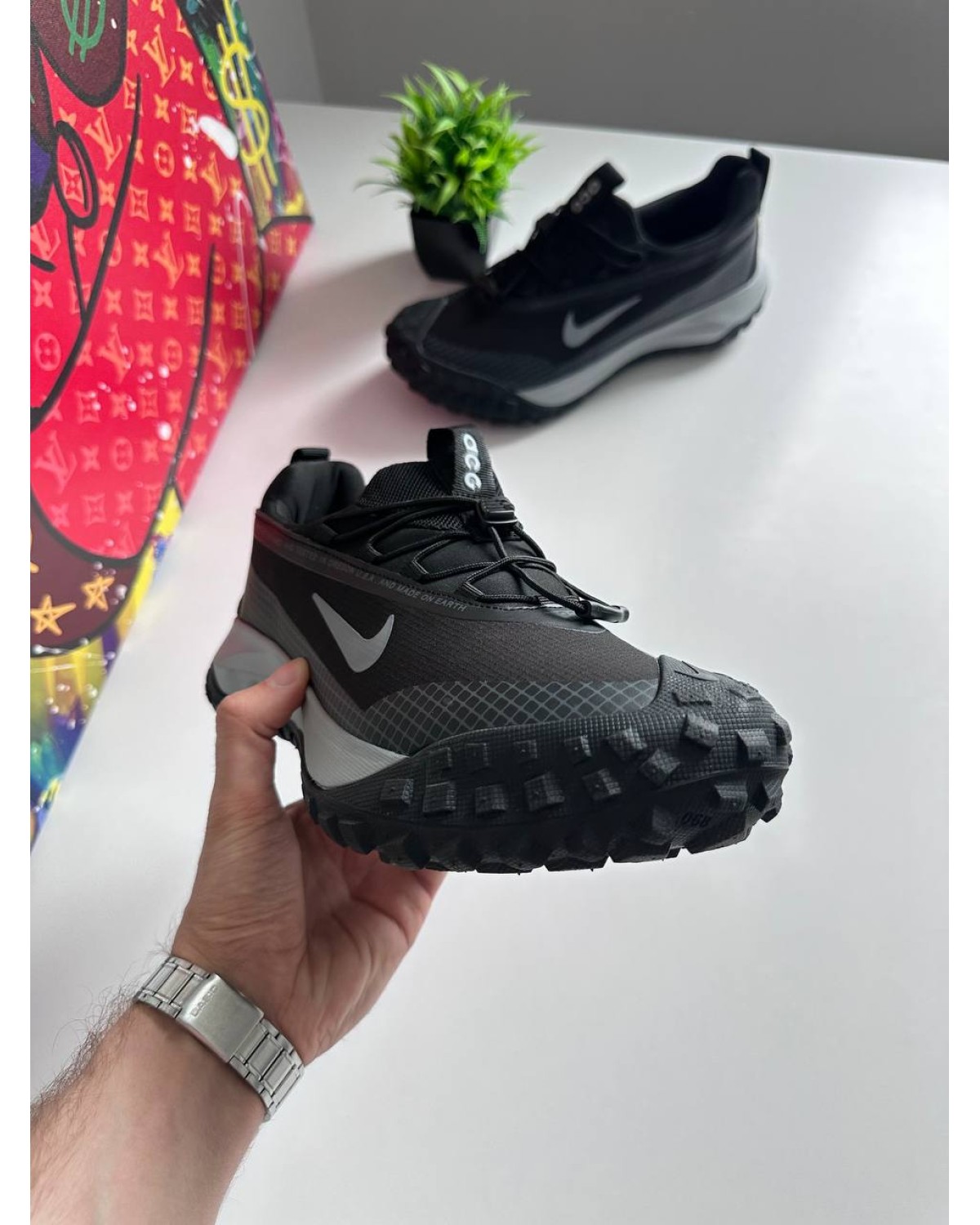 Nike ACG Mountain Fly Low Gore-Tex Black Grey