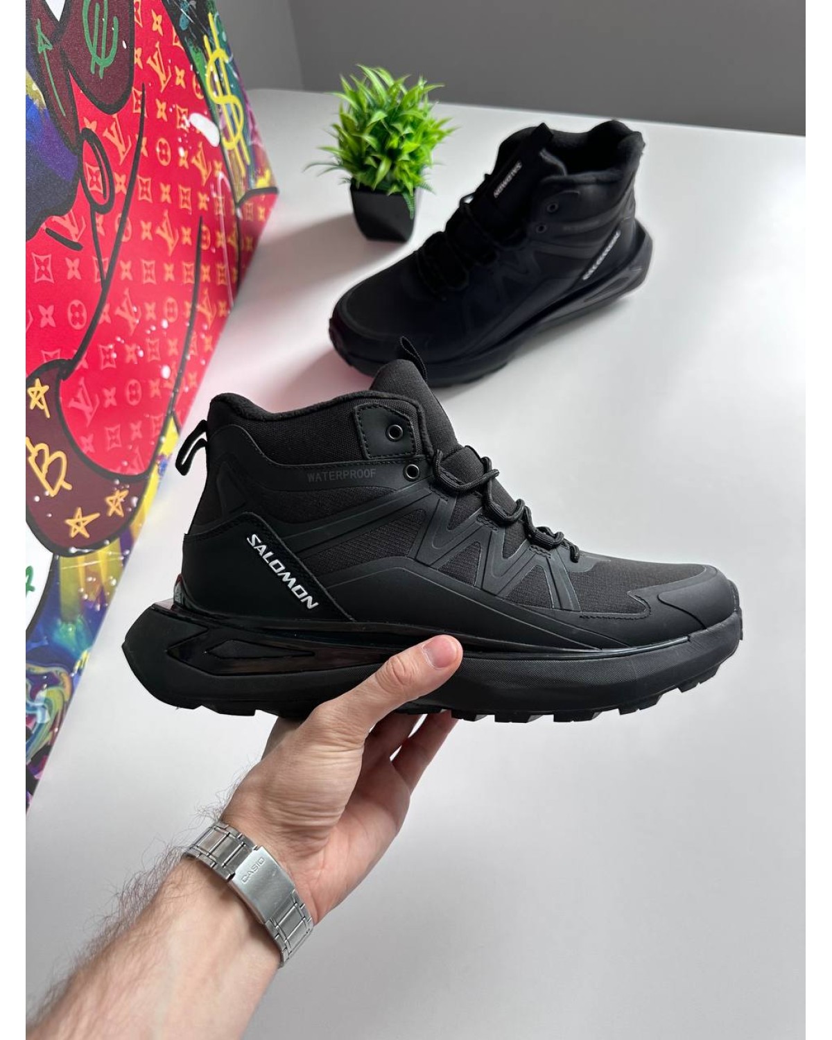 Salomon Outpulse Mid Waterproof Gore-Tex Black White