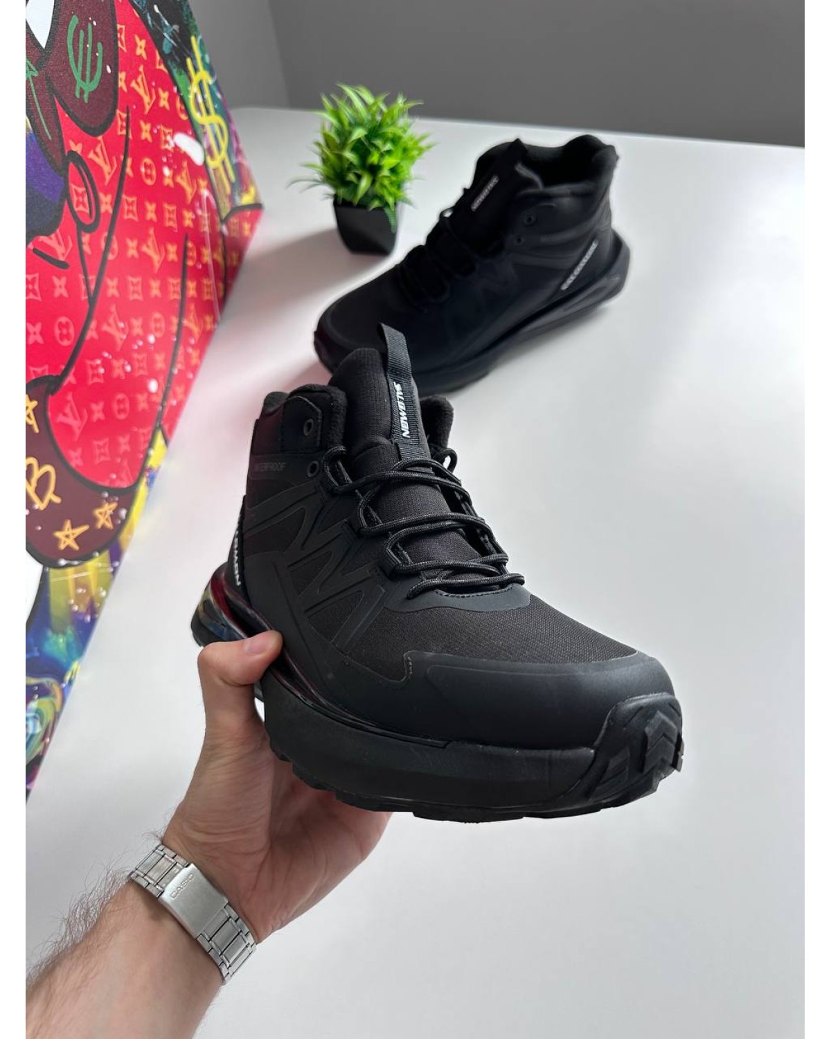 Salomon Outpulse Mid Waterproof Gore-Tex Black White