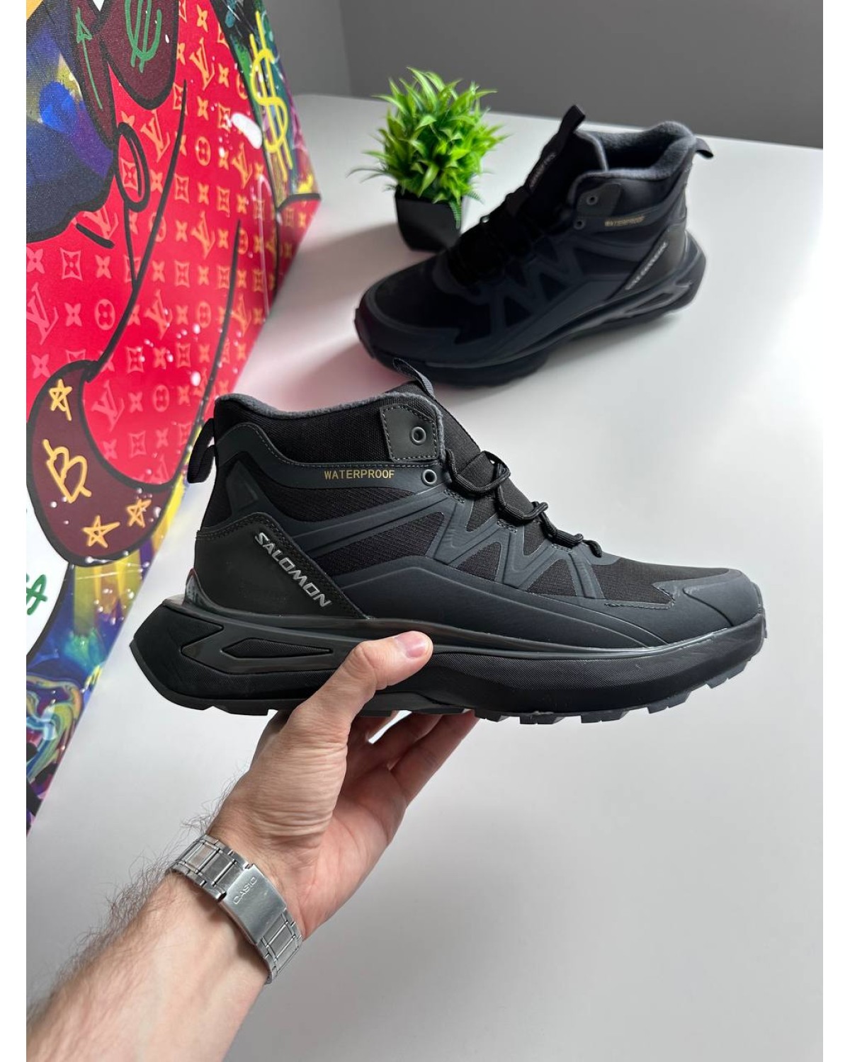 Salomon Outpulse Mid Waterproof Black Grey