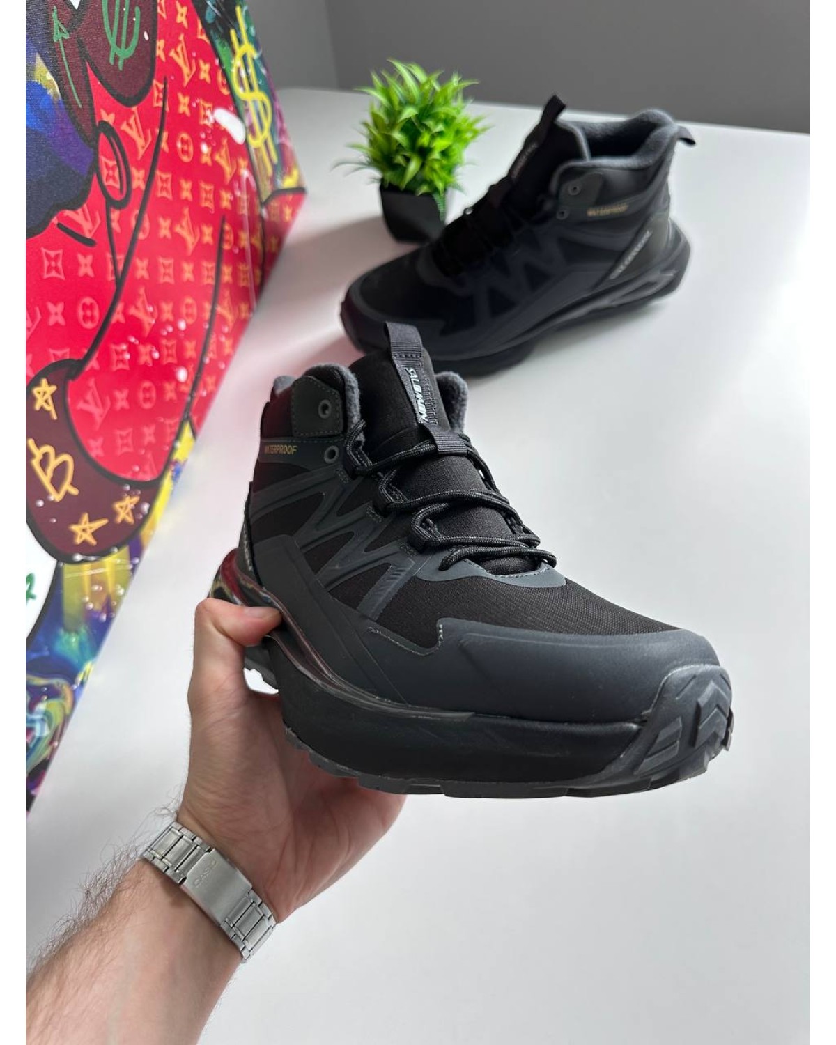 Salomon Outpulse Mid Waterproof Black Grey