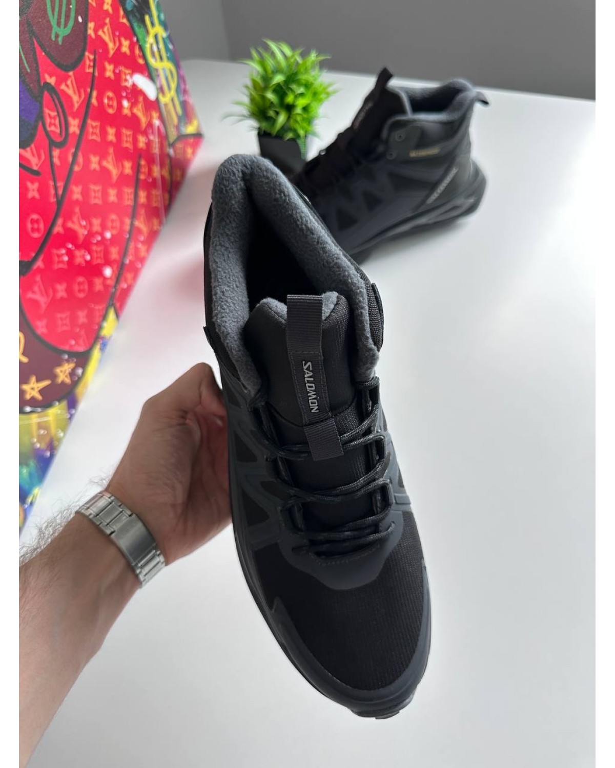 Salomon Outpulse Mid Waterproof Black Grey