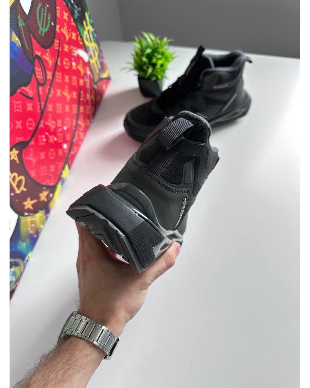 Salomon Outpulse Mid Waterproof Black Grey