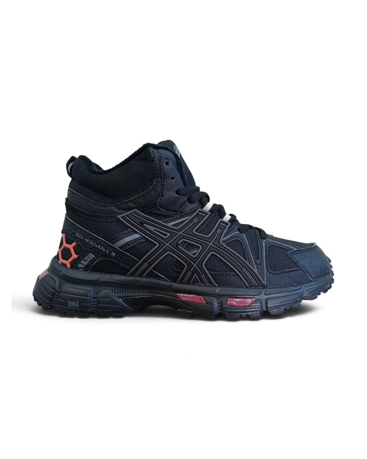 Asics Gel Kahana 8 High Black Red Fur