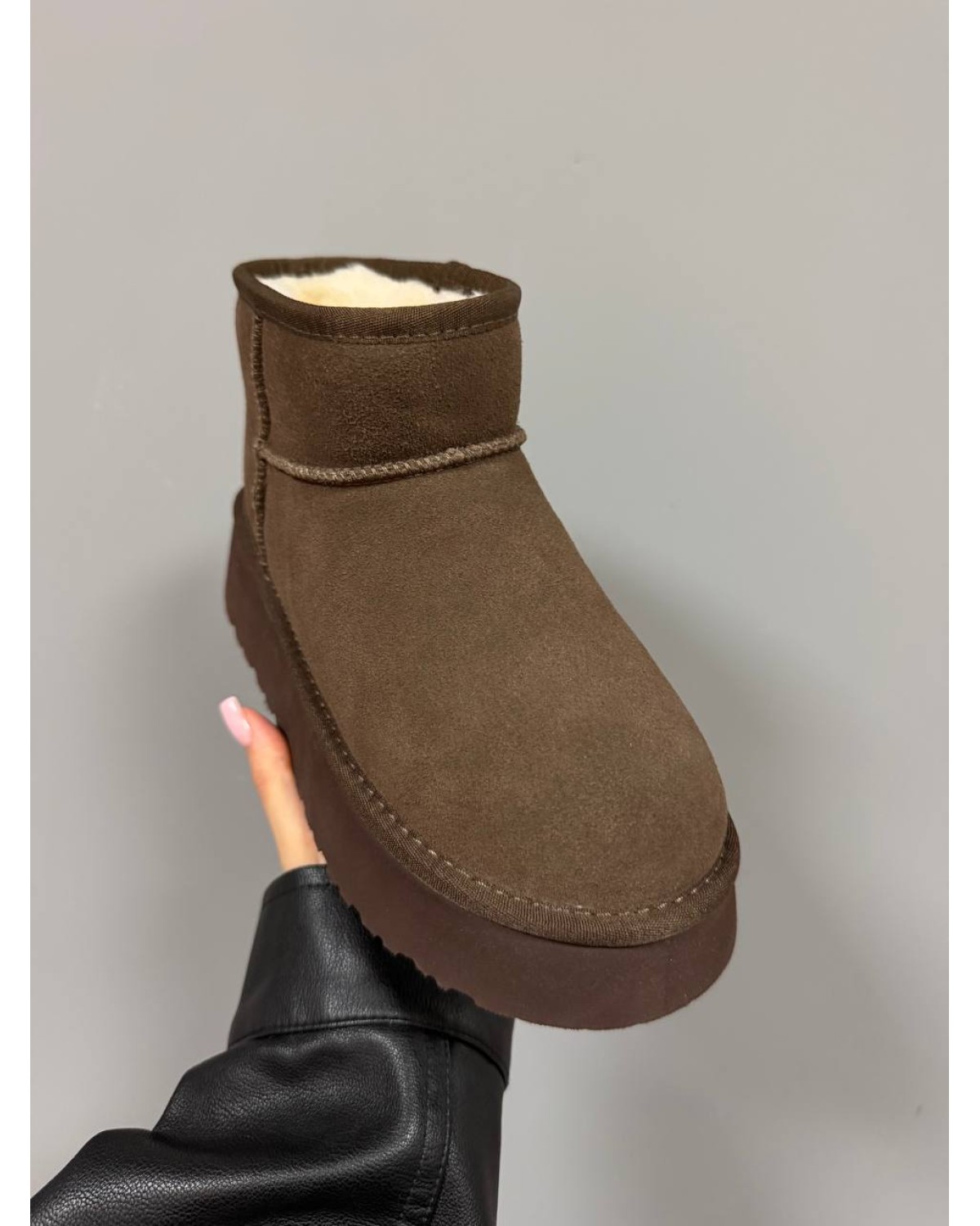 UGG Ultra Mini Platform Chocolate Brown Suede