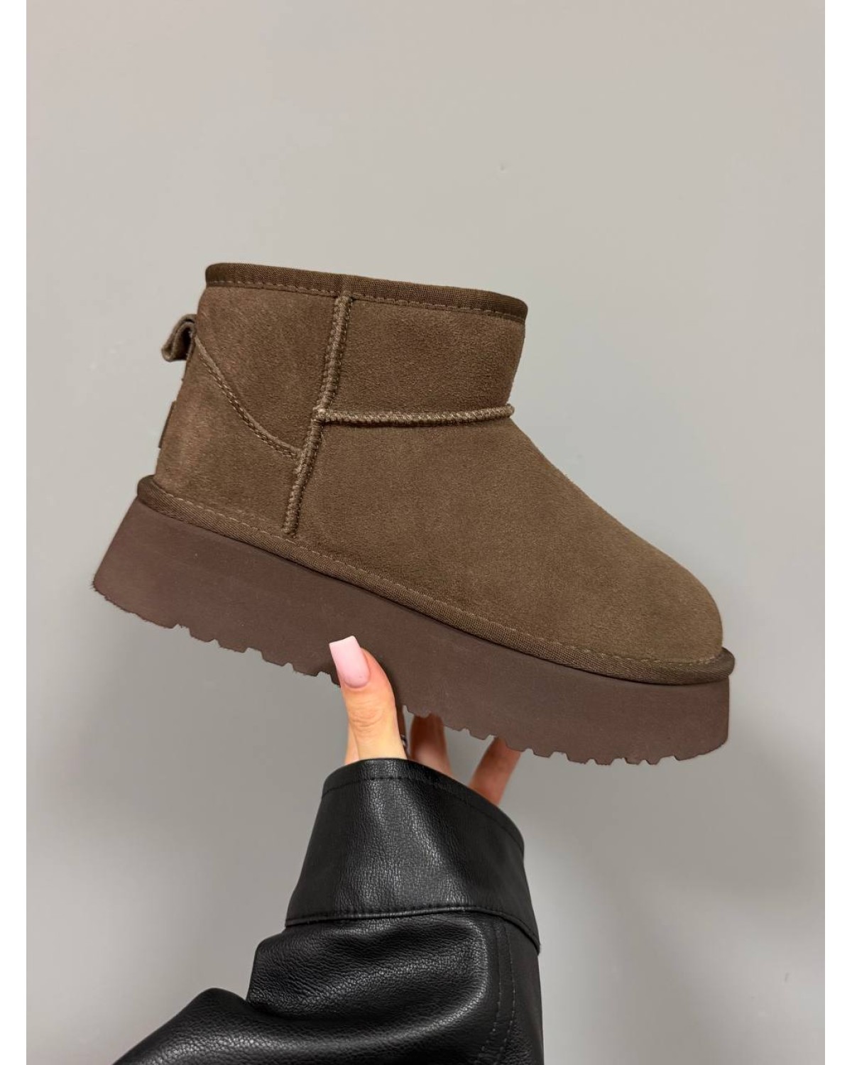 UGG Ultra Mini Platform Chocolate Brown Suede